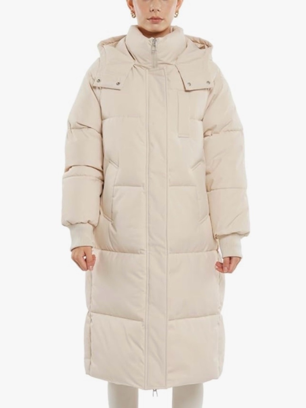 ❄️🧥✨ NWT PUFFIT LONG PUFFER JACKET FOR WOMEN – BEIGE | XL ✨🧥❄️